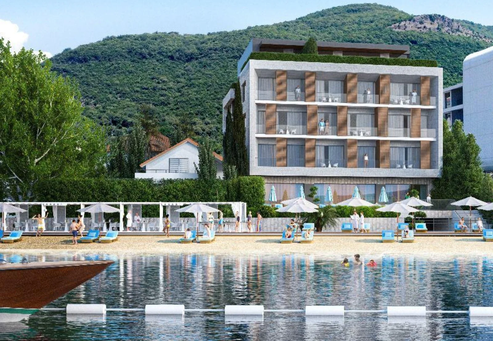 Royal Collection hotel design at the waterfront in Kumbor